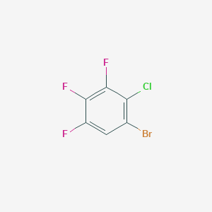 molecular formula C6HBrClF3 B055581 1-Bromo-2-chloro-3,4,5-trifluorobenzene CAS No. 122375-83-1