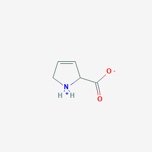 molecular formula C5H7NO2 B555811 2,5-二氢-1H-吡咯-2-羧酸 CAS No. 3395-35-5