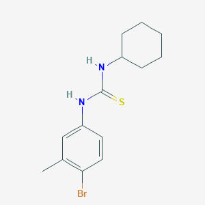molecular formula C14H19BrN2S B5558123 1-(4-Bromo-3-methylphenyl)-3-cyclohexylthiourea 