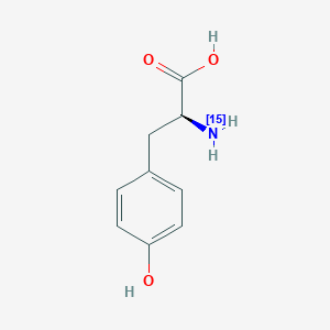 B555819 (2S)-2-(15N)Azanyl-3-(4-hydroxyphenyl)propanoic acid CAS No. 35424-81-8