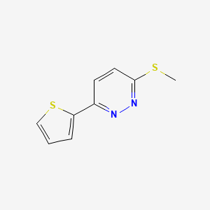 molecular formula C9H8N2S2 B5558435 3-(Methylthio)-6-(thiophen-2-yl)pyridazine 