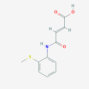 molecular formula C11H11NO3S B5558465 (E)-4-(2-methylsulfanylanilino)-4-oxobut-2-enoic acid 