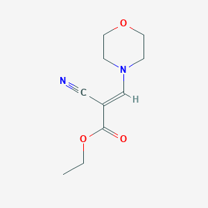 molecular formula C10H14N2O3 B5558608 Ethyl 2-cyano-3-morpholinoacrylate 