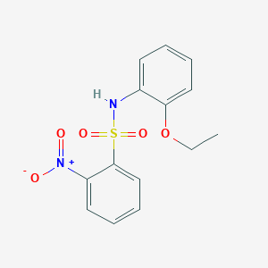 molecular formula C14H14N2O5S B5558835 N-(2-ethoxyphenyl)-2-nitrobenzene-1-sulfonamide 