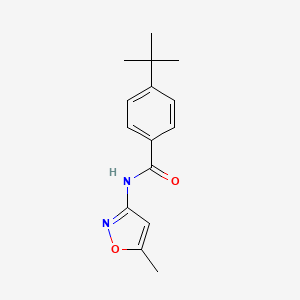 molecular formula C15H18N2O2 B5558859 4-tert-butyl-N-(5-methyl-1,2-oxazol-3-yl)benzamide 