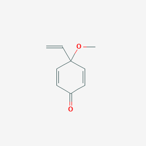 molecular formula C9H10O2 B055590 4-Ethenyl-4-methoxycyclohexa-2,5-dien-1-one CAS No. 122698-74-2