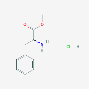 molecular formula C10H14ClNO2 B555902 D-Phenylalanine methyl ester hydrochloride CAS No. 13033-84-6