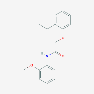 molecular formula C18H21NO3 B5559207 N-(2-methoxyphenyl)-2-(2-propan-2-ylphenoxy)acetamide 