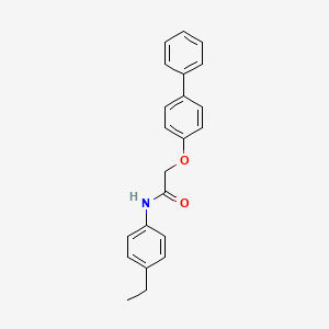 molecular formula C22H21NO2 B5559215 N-(4-ethylphenyl)-2-(4-phenylphenoxy)acetamide 