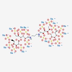 molecular formula C27H34N2Na16O70S16 B055596 Aprosulate Sodium CAS No. 123072-45-7