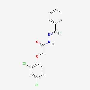 molecular formula C15H12Cl2N2O2 B5559843 2-(2,4-dichlorophenoxy)-N'-[(E)-phenylmethylidene]acetohydrazide CAS No. 2496-37-9