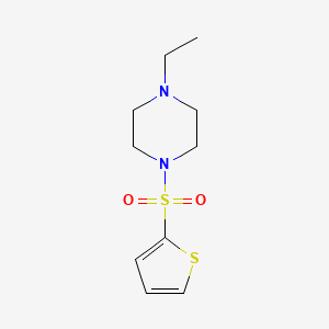 molecular formula C10H16N2O2S2 B5560411 1-Ethyl-4-(thiophene-2-sulfonyl)-piperazine 