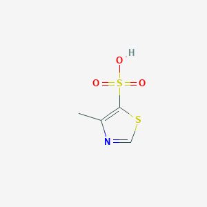 molecular formula C4H5NO3S2 B055605 4-methyl-1,3-thiazole-5-sulfonic Acid CAS No. 114389-49-0