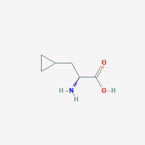 molecular formula C6H11NO2 B556051 (R)-2-amino-3-cyclopropylpropanoic acid CAS No. 121786-39-8