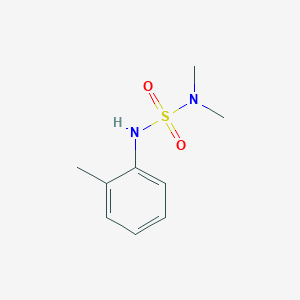 molecular formula C9H14N2O2S B5560511 Dimethyl[(2-methylphenyl)sulfamoyl]amine 
