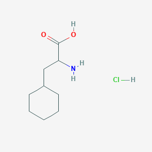 molecular formula C9H18ClNO2 B556056 2-Amino-3-cyclohexylpropanoic acid hydrochloride CAS No. 99065-30-2