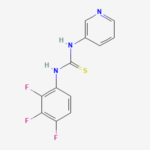 molecular formula C12H8F3N3S B5560577 N-(3-PYRIDYL)-N'-(2,3,4-TRIFLUOROPHENYL)THIOUREA 
