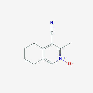 molecular formula C11H12N2O B5560698 3-Methyl-5,6,7,8-tetra-hydroisoquinoline-4-carbonitrile 2-oxide 