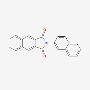 molecular formula C22H13NO2 B5560734 2-(NAPHTHALEN-2-YL)-1H,2H,3H-BENZO[F]ISOINDOLE-1,3-DIONE 