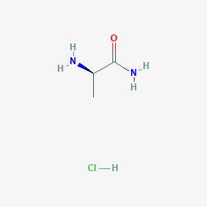 molecular formula C3H9ClN2O B556079 (2R)-2-aminopropanamide hydrochloride CAS No. 71810-97-4