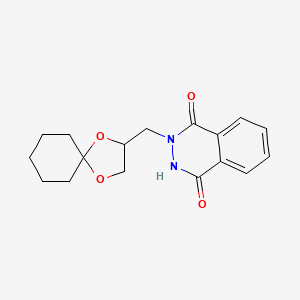 molecular formula C17H20N2O4 B5560855 2-((1,4-Dioxaspiro[4.5]decan-2-yl)methyl)-4-hydroxyphthalazin-1(2H)-one 