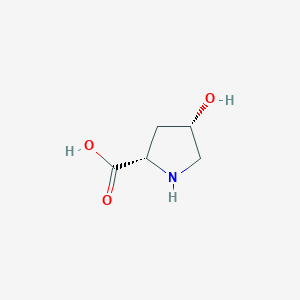 molecular formula C5H9NO3 B556122 Cis-4-Hydroxy-L-Proline CAS No. 618-27-9