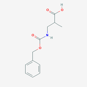 molecular formula C12H15NO4 B556140 3-(((Benzyloxy)carbonyl)amino)-2-methylpropanoic acid CAS No. 101642-77-7