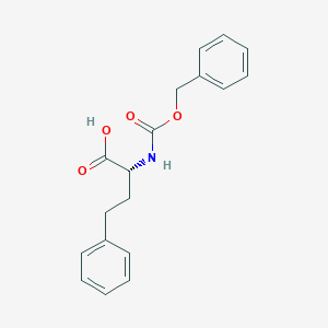molecular formula C18H19NO4 B556141 (R)-2-(((Benzyloxy)carbonyl)amino)-4-phenylbutanoic acid CAS No. 138812-70-1