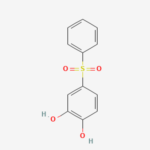 molecular formula C12H10O4S B5561503 1,2-Benzenediol, 4-(phenylsulfonyl)- CAS No. 60048-84-2