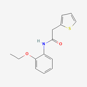 molecular formula C14H15NO2S B5561890 N-(2-ethoxyphenyl)-2-(thiophen-2-yl)acetamide 