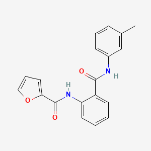 molecular formula C19H16N2O3 B5561904 N-[2-[(3-methylphenyl)carbamoyl]phenyl]furan-2-carboxamide 