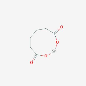 molecular formula C6H8O4Sn B055620 1,3,2lambda2-Dioxastannonane-4,9-dione CAS No. 112131-14-3