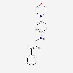molecular formula C19H22N2O B5562066 N-cinnamyl-N-[4-(4-morpholinyl)phenyl]amine 