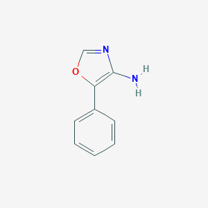 molecular formula C9H8N2O B055621 5-Phenyloxazol-4-amine CAS No. 124005-88-5