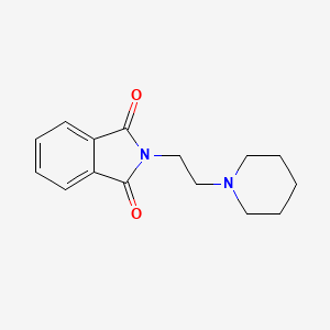 molecular formula C15H18N2O2 B5562181 2-(2-Piperidin-1-yl-ethyl)-isoindole-1,3-dione CAS No. 4667-75-8