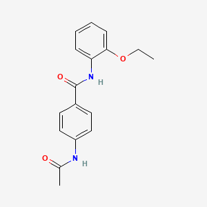 molecular formula C17H18N2O3 B5562235 4-acetamido-N-(2-ethoxyphenyl)benzamide 