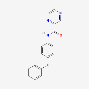 molecular formula C17H13N3O2 B5562298 N-(4-phenoxyphenyl)pyrazine-2-carboxamide 
