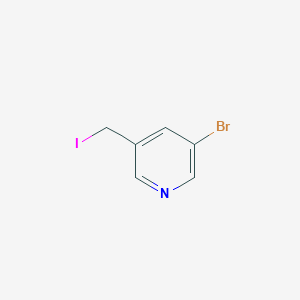molecular formula C6H5BrIN B055624 3-Bromo-5-(iodomethyl)pyridine CAS No. 120276-48-4