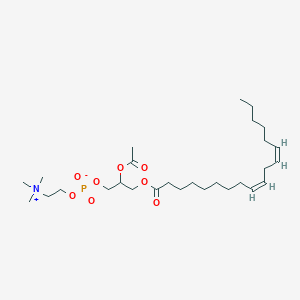 molecular formula C28H52NO8P B055625 7-(Acetyloxy)-4-hydroxy-N,N,N-trimethyl-10-oxo-3,5,9-trioxa-4-phosphaheptacosa-18,21-diene-1-aminium CAS No. 115167-06-1