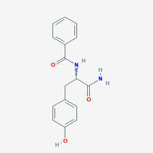 molecular formula C16H16N2O3 B556253 (S)-2-苯甲酰氨基-3-(对羟基苯基)丙酰胺 CAS No. 58690-81-6