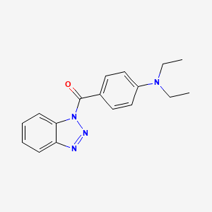 molecular formula C17H18N4O B5562598 1H-benzotriazol-1-yl[4-(diethylamino)phenyl]methanone CAS No. 306990-96-5