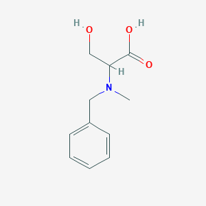 molecular formula C11H15NO3 B556261 (S)-2-(Benzyl(methyl)amino)-3-hydroxypropanoic acid CAS No. 201208-99-3