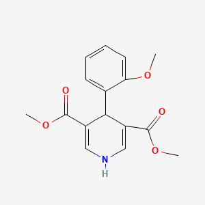 molecular formula C16H17NO5 B5562693 Dimethyl 4-(2-methoxyphenyl)-1,4-dihydropyridine-3,5-dicarboxylate 