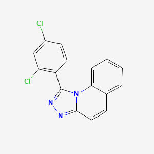 molecular formula C16H9Cl2N3 B5562761 1-(2,4-Dichlorophenyl)-[1,2,4]triazolo[4,3-a]quinoline 