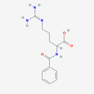 molecular formula C13H18N4O3 B556286 N-alpha-Benzoyl-L-arginine CAS No. 154-92-7