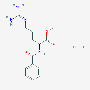 molecular formula C15H23ClN4O3 B556287 N-Benzoyl-L-arginine ethyl ester hydrochloride CAS No. 2645-08-1