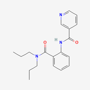 molecular formula C19H23N3O2 B5562884 N-[2-(dipropylcarbamoyl)phenyl]pyridine-3-carboxamide CAS No. 6045-69-8
