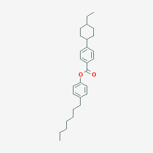 molecular formula C28H38O2 B055629 4-Heptylphenyl 4-(trans-4-ethylcyclohexyl)benzoate CAS No. 122230-65-3
