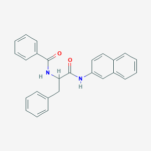 N-{1-[(naphthalen-2-yl)amino]-1-oxo-3-phenylpropan-2-yl}benzamide