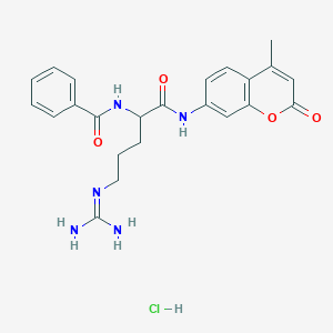 molecular formula C23H26ClN5O4 B556303 Benzoyl-DL-arginine-7-amido-4-methylcoumarin hydrochloride CAS No. 102601-21-8